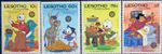 Lesotho 1985 551-54 Disney Cartoons Christmas Xmas 150 Ann Grimm Brothers