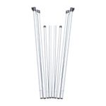 leisurewize Adjustable Awning Rear Pad Poles Telescopic Steel 2-Pack LW760
