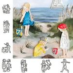 Children Activities , Fun time . Metal Cutting Die Set , Stencils , DIY. O 107