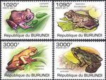 Burundi 2011 Frogs/Amphibians/Animals/Nature/Wildlife/Conservation 4v set b6548b