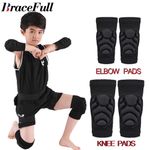 Kids Knee & Elbow Pads Set Soft Protective Gear Cycling Skating Scooter Sports