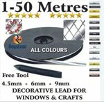 Self Adhesive Lead Strip for Windows & Crafts all colours Genuine RegaLead DIY