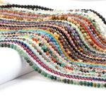 4mm Natural Gemstone Round Beads - Semi Precious Healing Crystals - Per Strand