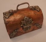 Copper & Brass Mini Trunk Jewellery Box. Gothic. Steam Punk. Vintage.