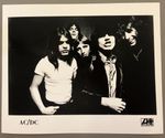 AC/DC black & white 8 X 10 glossy promo photo with Bon Scott !