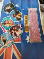 Abc Trade Cards 1972 Olympic Poster Folded No 5 Australia 