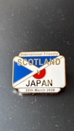 Scotland Japan friendly match badge