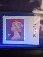 SG U2922 M19L 2019 GB MNH MINT MACHIN 5p RED-BROWN MAIL PB-sL 19/02 SHORT BANDS