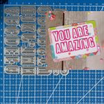 Letter Metal Cutting Dies Scrapbooking Album Embossing Paper Card Stencil Crafts