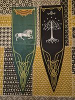 Lord Of The Rings flags - Flag Of Gondor & Rohan (100cm by 30cm) 