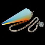 Opalite Dowsing Pendulum Crystal Point UK Seller