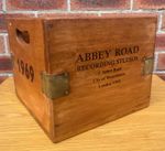 Vintage Style Record Box Storage Container 45 RPM 7" Abbey Road Recording Studio
