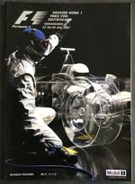 GERMAN GRAND PRIX FORMULA ONE F1 Jul 2001 HOCKENHEIM  A4 Official Programme
