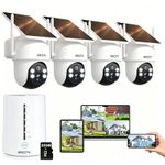 ARCCTV Solar Security Camera System Wireless WiFi Battery Power Outdoor Home