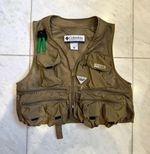 Columbia PFG Men's Mesh Fishing Gilet Vest Multi-Pocket Ventilated Zip S