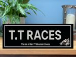 TT ISLE OF MAN ROAD RACE MANX MOTORBIKE   bar  garage wooden sign MR01