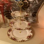 Royal Albert Old Country Rose 1st Quality Three Tier Cake Stand VGC No Damage