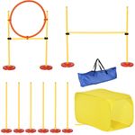 PawHut Outdoor 4 PC Dog Pet Agility Training Garden Starter Obstacle Set for Dog