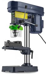 WUBER Bench Pillar Drill Press 16mm 5-Speed Metal Table Vise 1600W Included