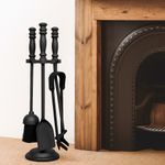 Fireside Companion Set 5 Piece Heavy Duty Tools Fireplace Stove Fire Accessories