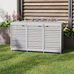 Double/Triple Wheelie Bin Wooden Garbage Bin Storage Shed Rubbish Store Cover
