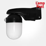 Eterna WELLBKPIR LED Wellglass Corner Mounted Light Fitting & PIR Sensor - Black