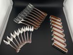 TALISMAN Sienna Brown Christofle Flatware Service Dinner Set 8 Persons 69 pieces