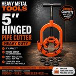 5” Hinged Pipe Cutter Heavy Wall Steel Cast Iron Pipe Ridgid Reed Type