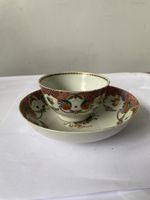 Chinese Export Porcelain Tea Bowl & Saucer Butterfly 🦋 Famille Rose 1760 18thC