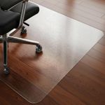 Non Slip Office Desk Chair Mat Computer Hard Floor Protector PVC Plastic Clear