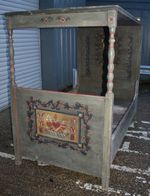 Hand Painted Austrian Four Poster Bed