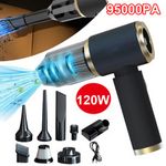 Powerful Car Vacuum Cleaner Wet/Dry Cordless Strong Suction Handheld Cleaning UK