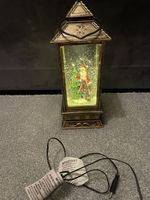 Premier Glitter Water Spinner Santa Lantern Lights Up Christmas Decoration 