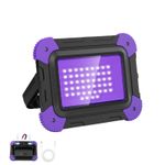 Rechargeable LED UV Work Light Blacklight UV Light Torch Flashlight Outdoor Lamp
