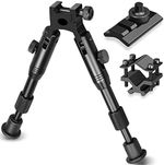 6inch Adjustable Hunting Bipod Spring Return/ Swivel Stud Mount/ Barrel Clamp