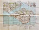 Ordnance Survey Map Isle of Wight One Inch to the Mile 1919-1930 Vintage