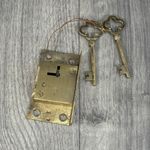 Royal Mail Post Box Brass Lock & 2 Keys Set Replacement Reproduction - New