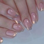 Gradient Fake Nails French Ballerina Nail Waterproof 24Pcs Faux Medium Coffin