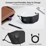 Graphene far-infrared electric nose mask for heating and keeping warm