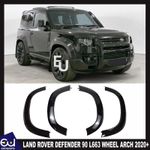 WHEEL ARCH KIT FOR LAND ROVER DEFENDER 90 L663 2020+ GLOSS BLACK WIDE BODY FLARE