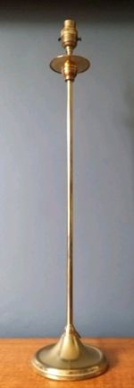 Tall Vintage Brass Bedside / Side Table / Desk Lamp 60cm