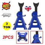 2 pcs 3 Ton Axle Stands Lifting Capacity Stand Heavy Duty Car Caravan Floor Jack