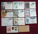 British Stamps 11 Covers Pre Decimal Unofficial FDCs - (R108)