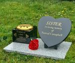 CUSTOM ORDER Personalised Flat Gravestone Granite Cemetery Headstone