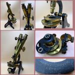 Henry Crouch Microscope Antique Wenham Binocular Brass London Victorian No# 2097