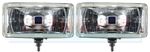 2x HELLA COMET 550 RECTANGULAR CLEAR LENS DRIVING LIGHTS SPOT LIGHTS SPOT LAMPS
