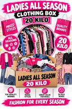 used clothing kilo box of ladies all seasons clothes grade AA perfect for resell