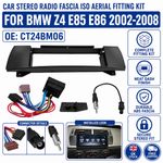 FOR BMW Z4 E85 E86 2002-2008 Stereo Radio Fascia ISO Aerial Fitting Kit CT24BM06