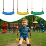 Kids Swing for Seat Outdoor Garden Playground with Rope Adjustable Height