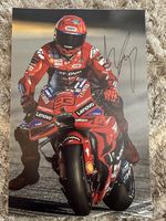 MARC MARQUEZ HAND SIGNED 12X8” PHOTO DUCATI 7 X MOTOGP WORLD CHAMPION HONDA